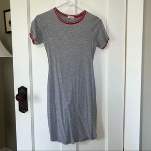 heart & hips gray t-shirt dress 🤍 like new